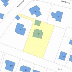 271 Mill St, Newton, MA 02459 plot plan