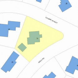 79 Colbert Rd, Newton, MA 02465 plot plan