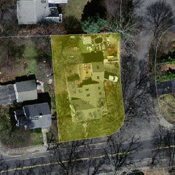 1321 Beacon St, Newton, MA 02468 aerial view