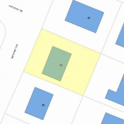 65 Anthony Cir, Newton, MA 02460 plot plan