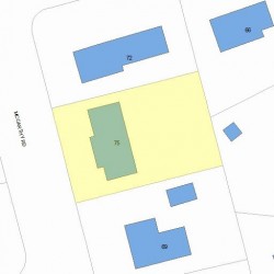 75 Mccarthy Rd, Newton, MA 02459 plot plan