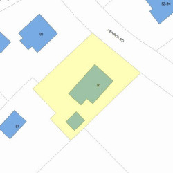 91 Herrick Rd, Newton, MA 02459 plot plan