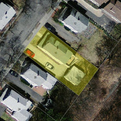 16 Chandler Pl, Newton, MA 02464 aerial view