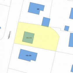 170 Sumner St, Newton, MA 02459 plot plan