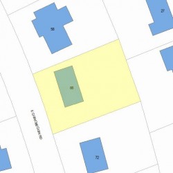 66 Quinobequin Rd, Newton, MA 02462 plot plan