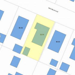 54 Washburn Ave, Newton, MA 02466 plot plan