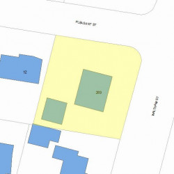 269 Waltham St, Newton, MA 02465 plot plan