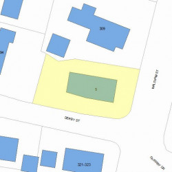 5 Derby St, Newton, MA 02465 plot plan