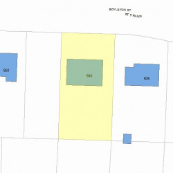 640 Boylston St, Newton, MA 02459 plot plan