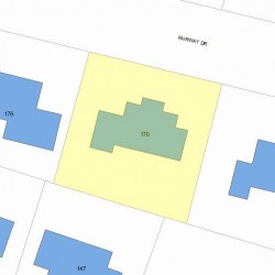 170 Fairway Dr, Newton, MA 02465 plot plan