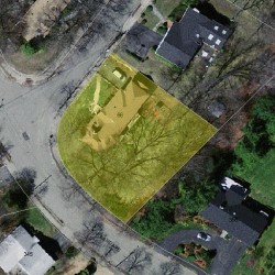 66 Druid Hill Rd, Newton, MA 02461 aerial view