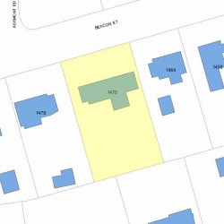 1470 Beacon St, Newton, MA 02468 plot plan