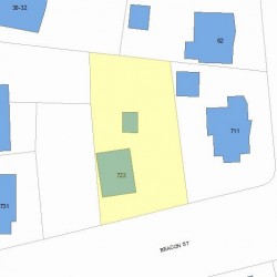723 Beacon St, Newton, MA 02459 plot plan