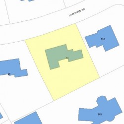 14 Lockwood Rd, Newton, MA 02465 plot plan