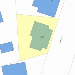 61 Jasset St, Newton, MA 02458 plot plan