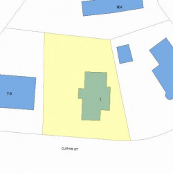 3 Curtis St, Newton, MA 02461 plot plan