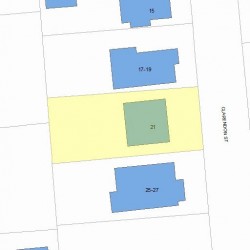 21 Clarendon St, Newton, MA 02460 plot plan