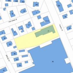 23 Chapel St, Newton, MA 02458 plot plan