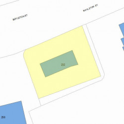 232 Boylston St, Newton, MA 02461 plot plan