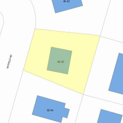 46 Hatfield Rd, Newton, MA 02465 plot plan