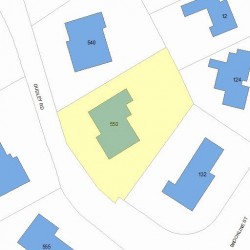 550 Dudley Rd, Newton, MA 02459 plot plan