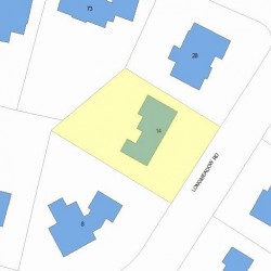 14 Longmeadow Rd, Newton, MA 02459 plot plan