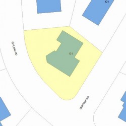 131 Deborah Rd, Newton, MA 02459 plot plan