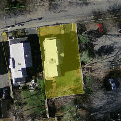 18 Carleton St, Newton, MA 02458 aerial view