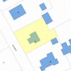 74 Putnam St, Newton, MA 02465 plot plan