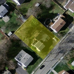 41 Myerson Ln, Newton, MA 02459 aerial view