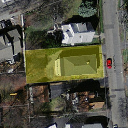 11 Clarendon St, Newton, MA 02460 aerial view