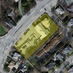 1522 Washington St, Newton, MA 02465 aerial view