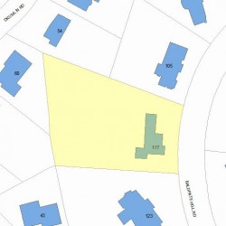 117 Baldpate Hill Rd, Newton, MA 02459 plot plan
