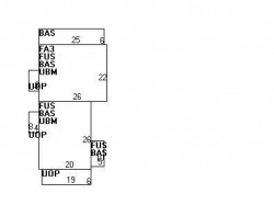 20 Clinton St, Newton, MA 02458 floor plan