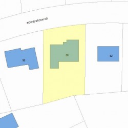 88 Bound Brook Rd, Newton, MA 02461 plot plan