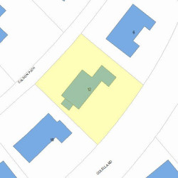 12 Caldon Path, Newton, MA 02459 plot plan