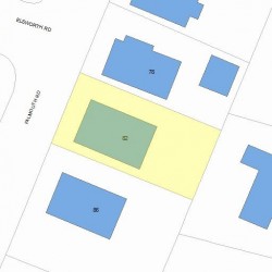 82 Falmouth Rd, Newton, MA 02465 plot plan