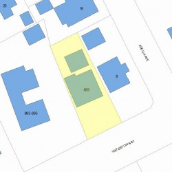 889 Watertown St, Newton, MA 02465 plot plan