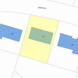 30 Joseph Rd, Newton, MA 02460 plot plan