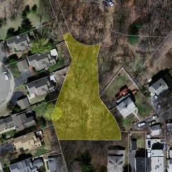 50 Evergreen Cir, Newton, MA 02465 aerial view