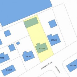 301 Newtonville Ave, Newton, MA 02460 plot plan