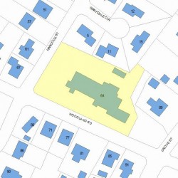 64 Hancock St, Newton, MA 02466 plot plan