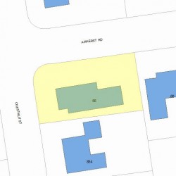 66 Amherst Rd, Newton, MA 02468 plot plan