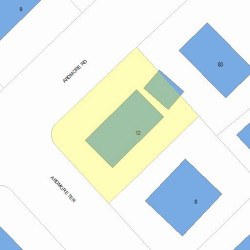 12 Ardmore Rd, Newton, MA 02465 plot plan