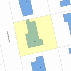 40 Hickory Cliff Rd, Newton, MA 02464 plot plan