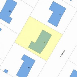 87 Truman Rd, Newton, MA 02459 plot plan