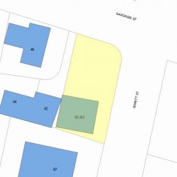 61 Jewett St, Newton, MA 02458 plot plan