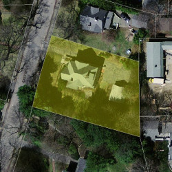 20 Exeter St, Newton, MA 02465 aerial view