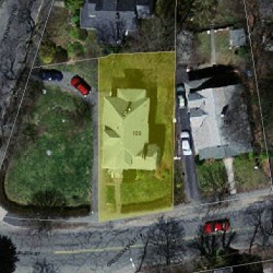 109 Auburn St, Newton, MA 02465 aerial view