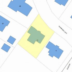 12 Hunnewell Ave, Newton, MA 02458 plot plan